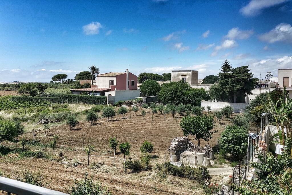 La stupenda vista del balcone