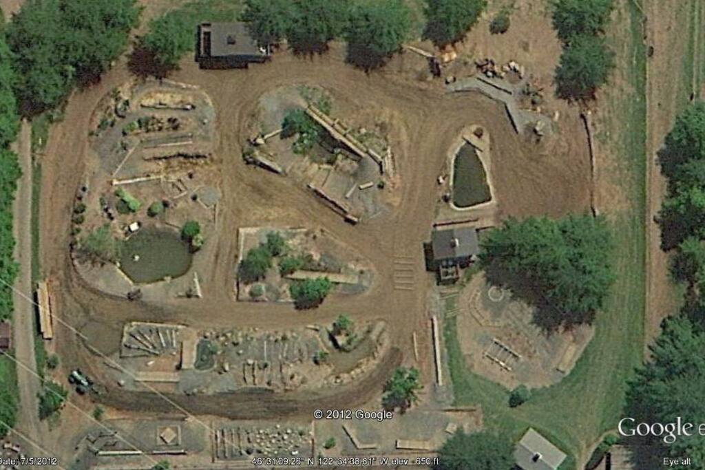 Aerial view of Bolender's Trail Course