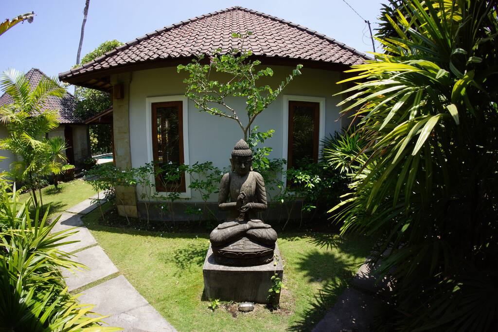 View from garden entrance