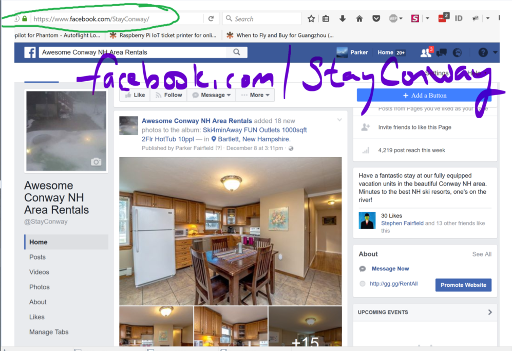facebook.com/StayConway will tell you all about what's in the neighborhood, etc.
Come check us out!