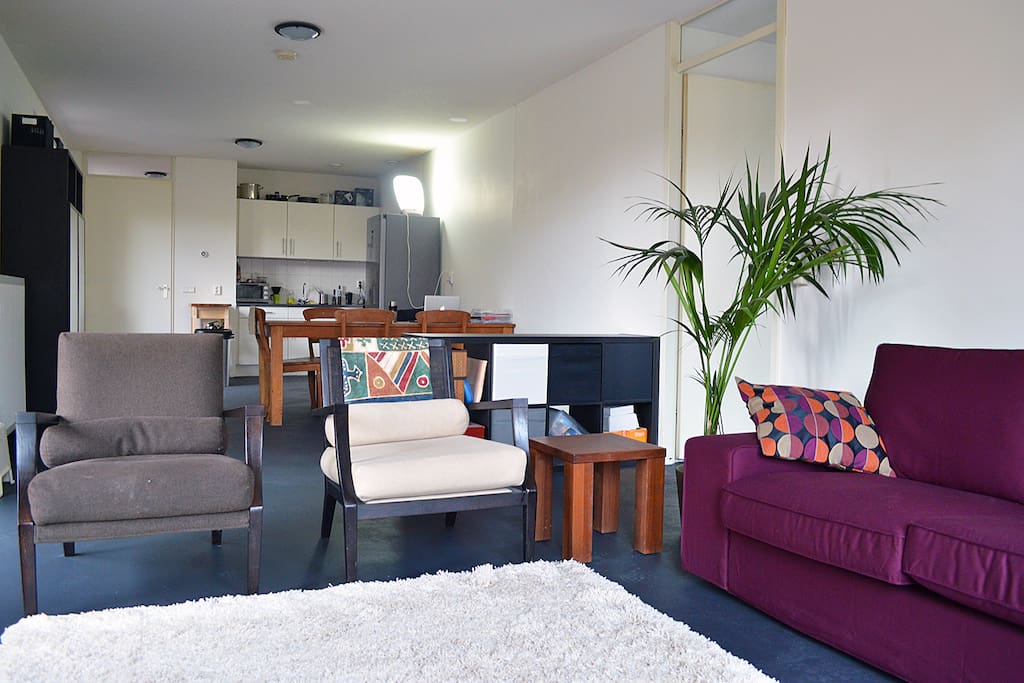 The living area with very comfortable couch and chairs