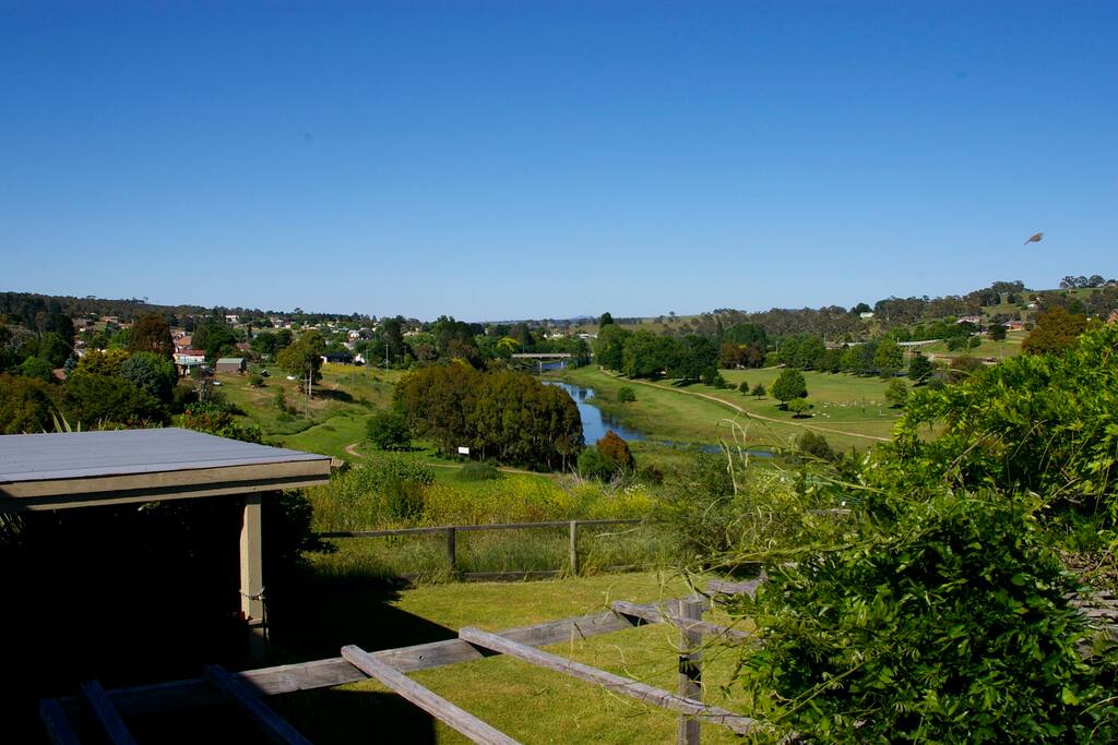 View of river and township.