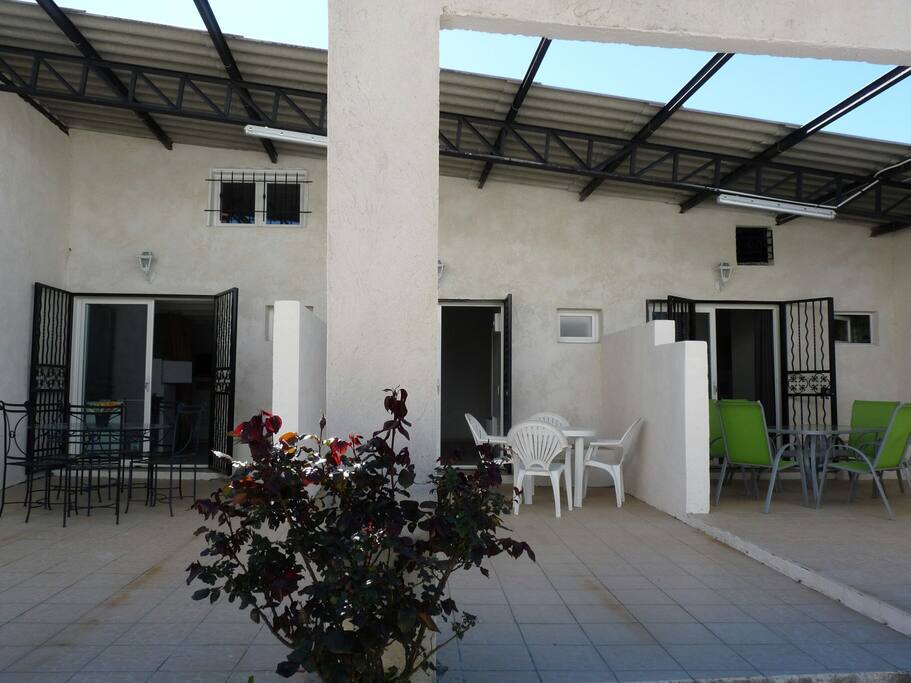 terrasse commune et indépendante