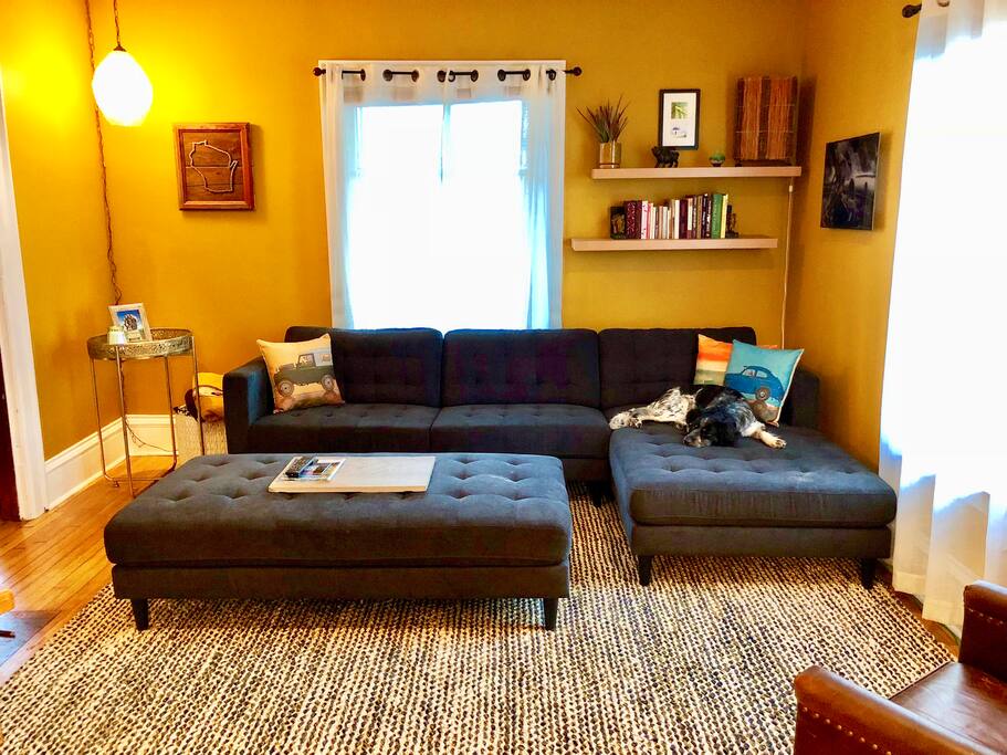 View of living room from dining room