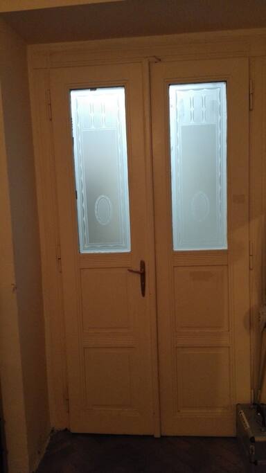 The door to The Room.