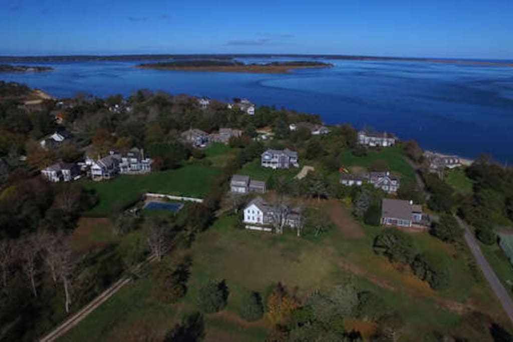 Large 3 acre estate walking distance to the beach