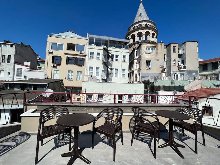 Shared Terrace/ Studio Next To Galata Tower1 - Karaköy