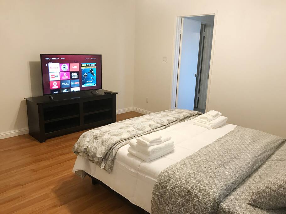 Master Bedroom with HD SmartTV