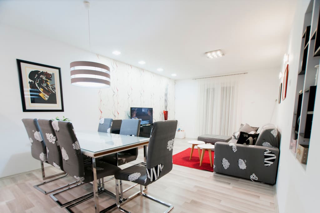 dining and sitting area