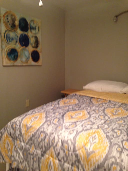 ADOBE! The bedroom is part of the original Adobe building!