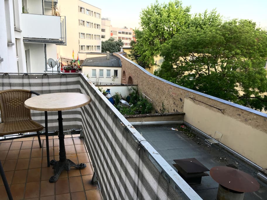 peaceful balcony with open view