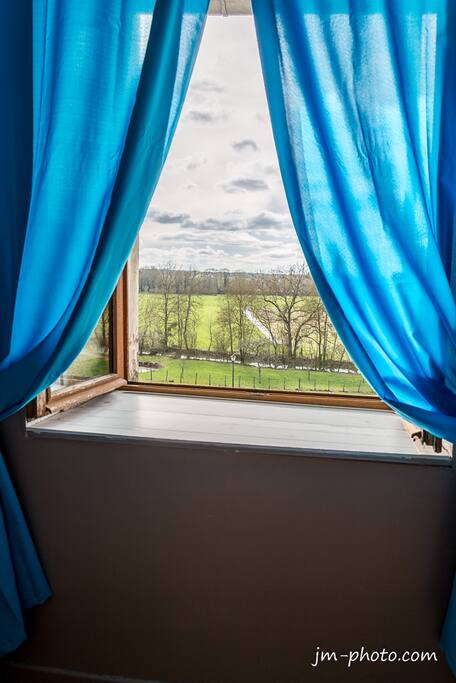 Vue de la chambre sur la vingeanne