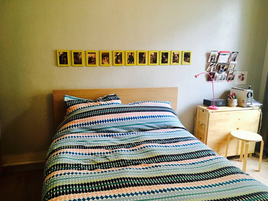Chambre avec lit douillet 2 places très confortable