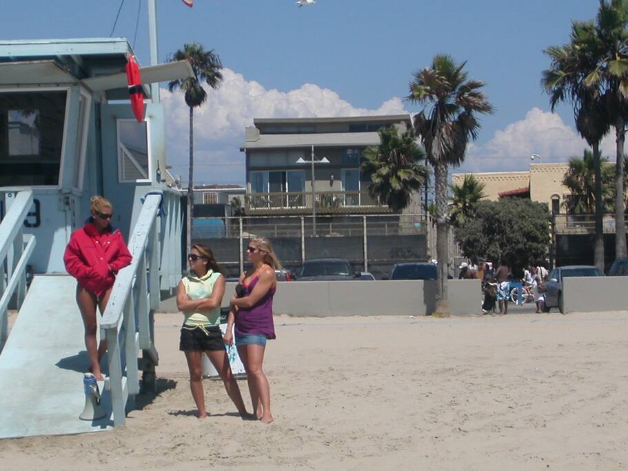 View of building from sand