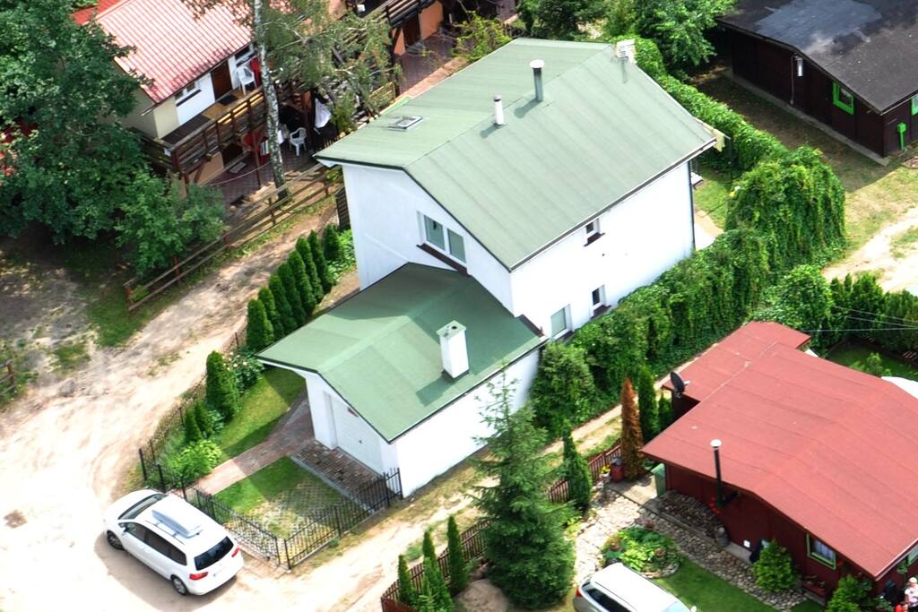 Widok domu z lotu ptaka