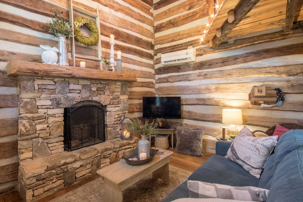 You are surrounded by elegant cottage decor and rich comforts.