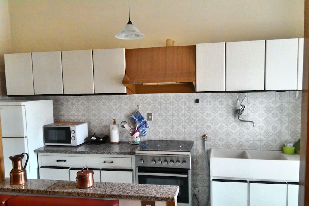 La cucina completamente attrezzata