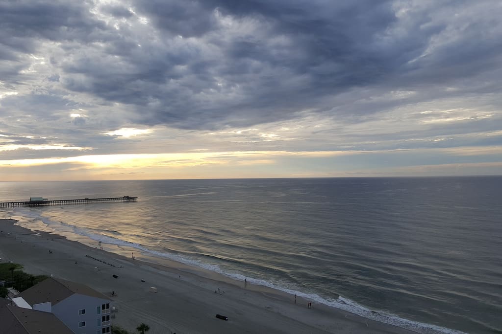 Beautiful view from private balcony.