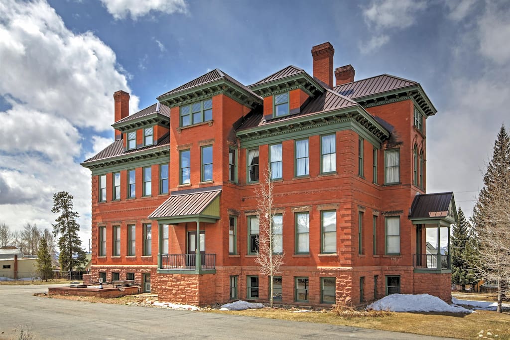 This stunning Leadville vacation rental condo sits within a beautiful, old converted hospital from the 1880's!