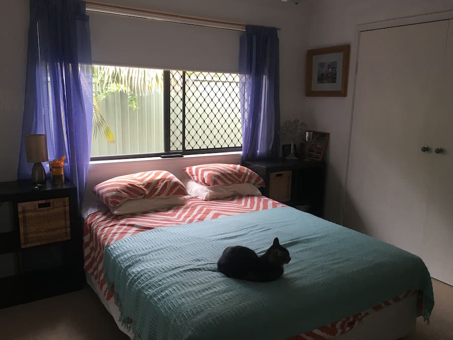 Comfy queen size bed