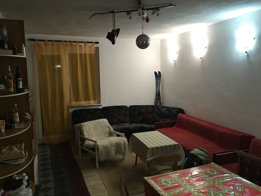 Wide living room connected to a big balcony