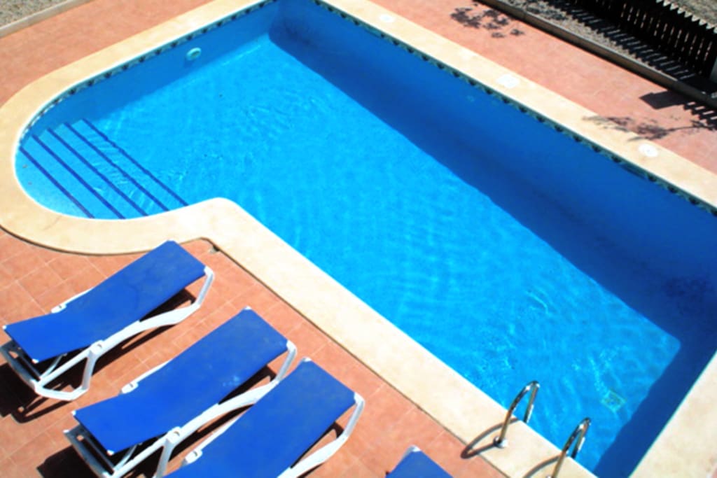 View over pool