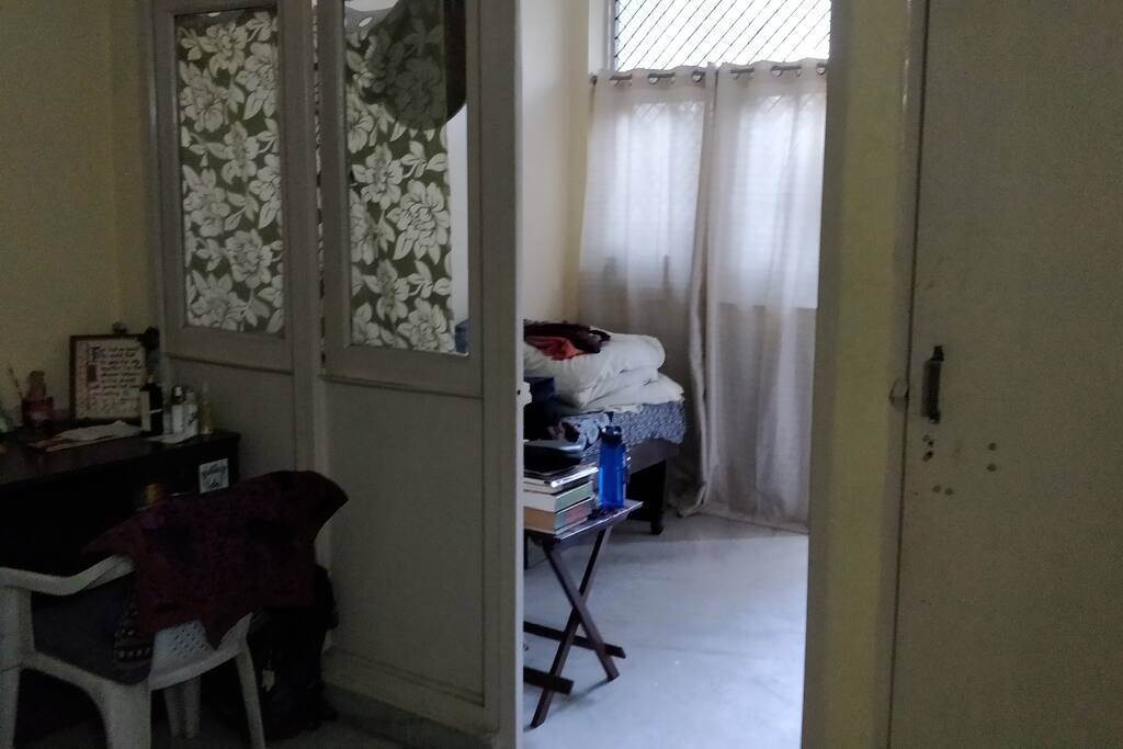 The room connected with the living room