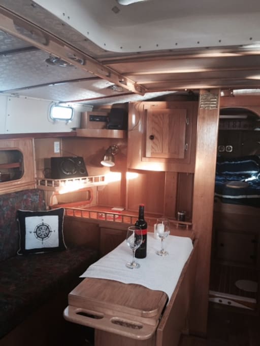 Saloon with large fold out table