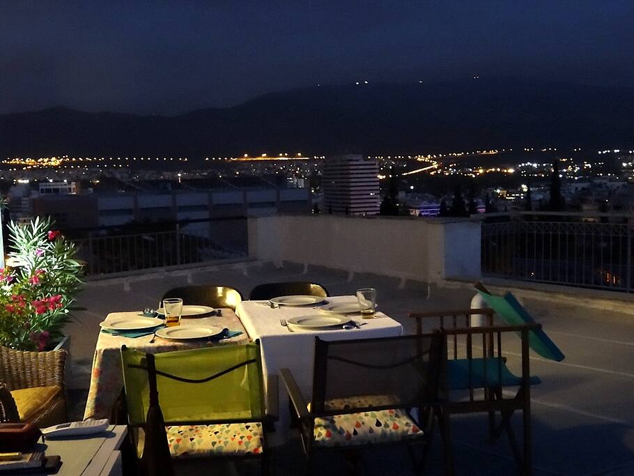 Waiting for my friends to come in for dinner