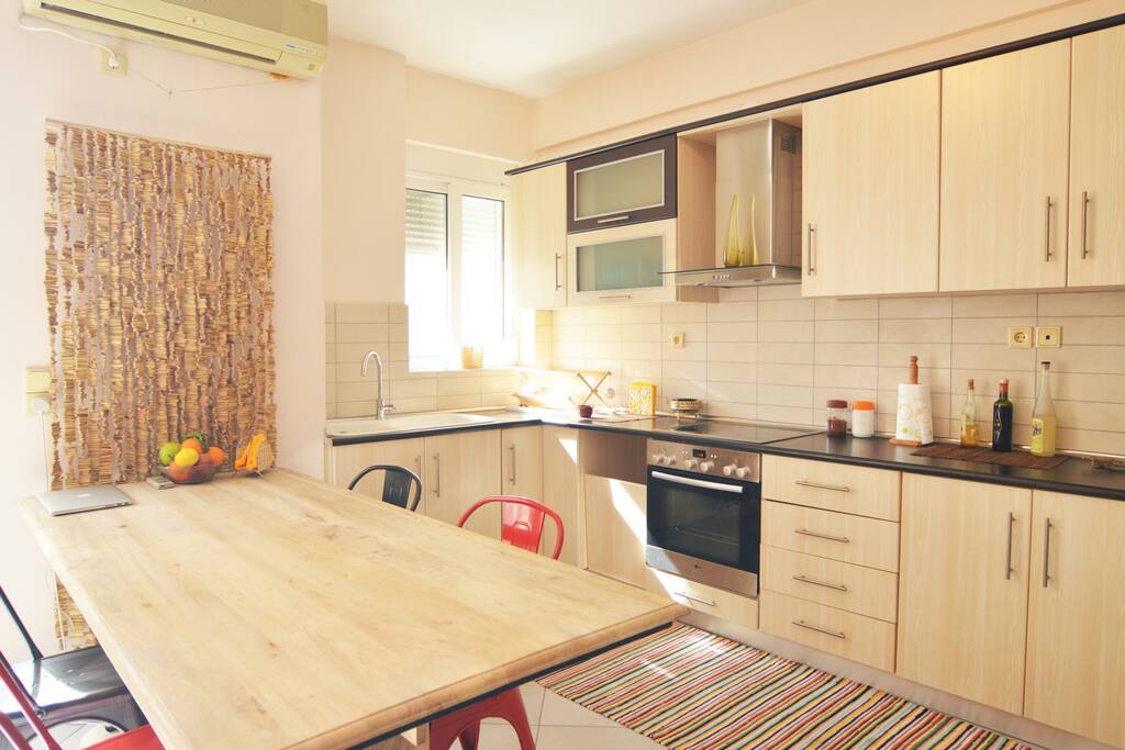 Modern open plan kitchen