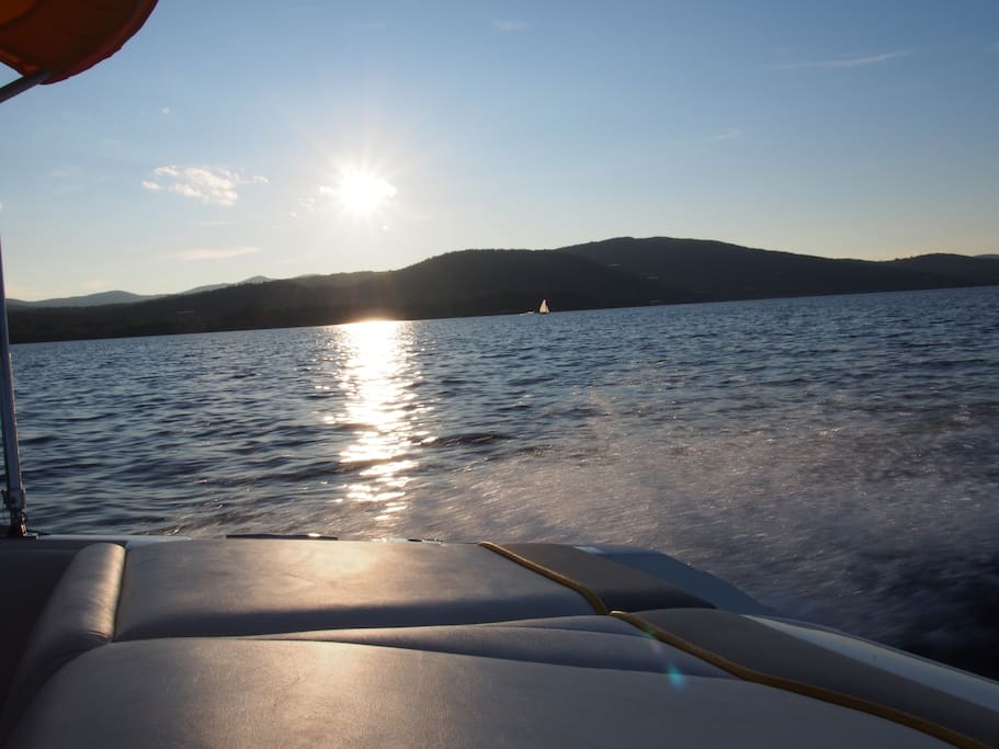 Just to provide perspective - this lake is 6 miles by 2 miles and surrounded by mountains