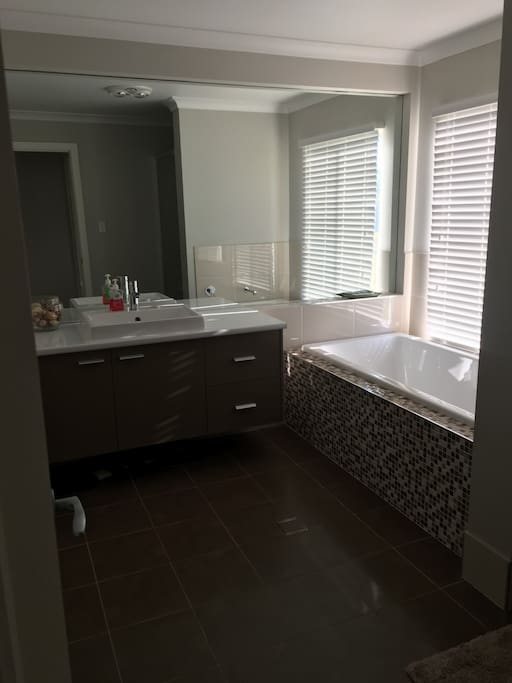 Light bright private bathroom