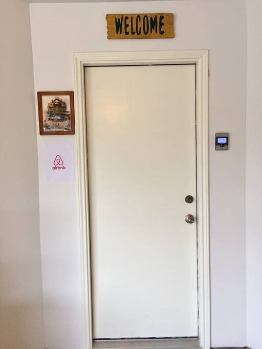 Entry and exit through the garage using keypad