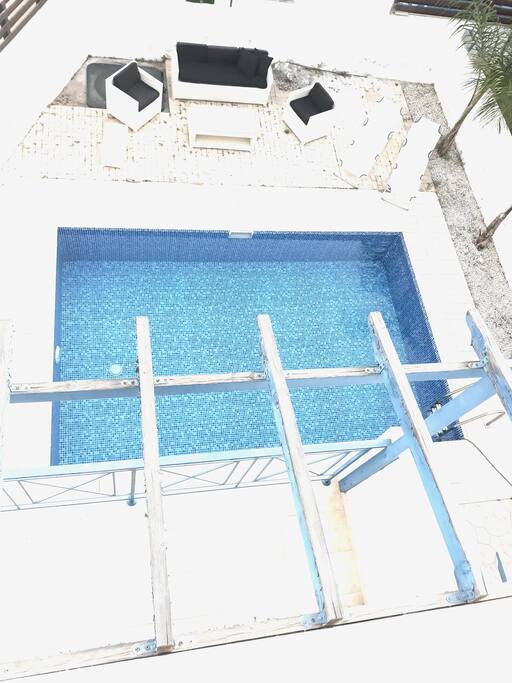 Pool View from Roof Garden