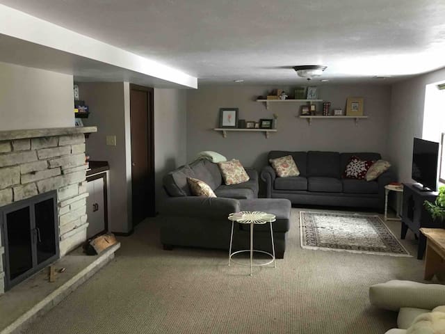 Appleton Riverfront Downstairs of Home with View