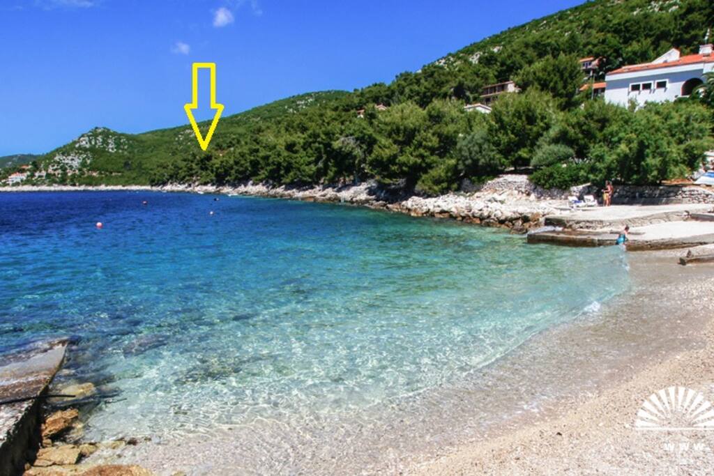 Šljunčana plaža - položaj objekta