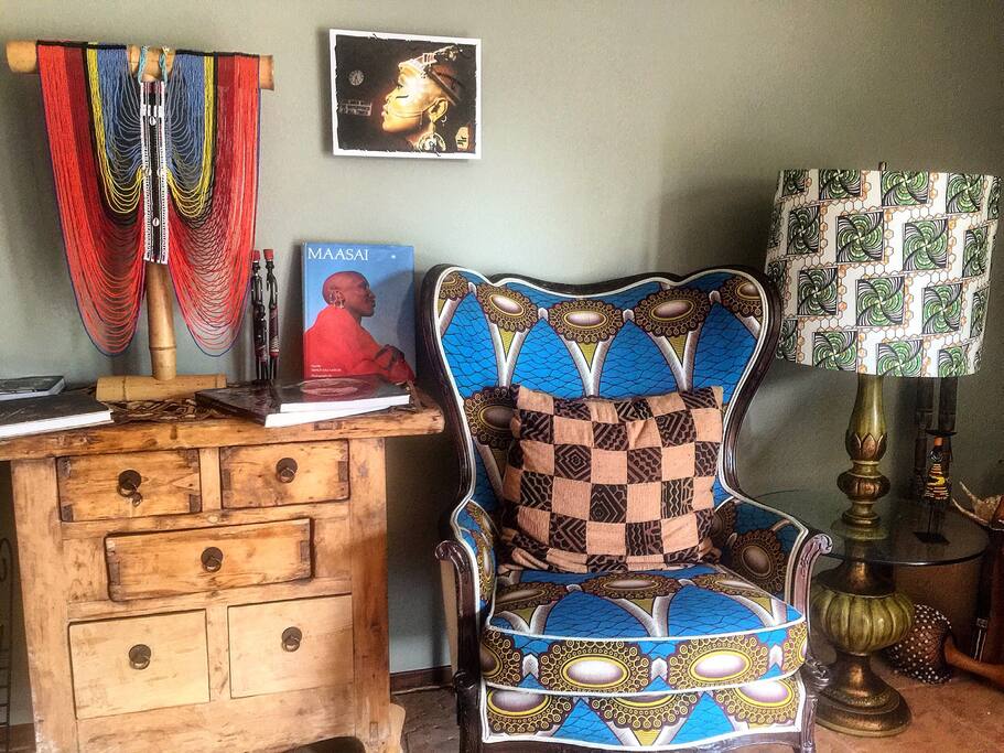 Reading corner in living room. LOVE LOVE LOVE!