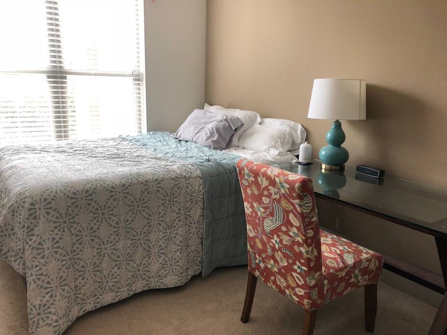 Comfortable queen-sized bed