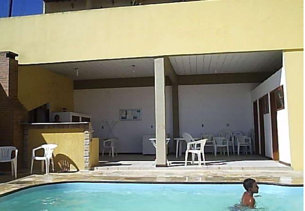 Piscina, sauna e Churrasqueira
