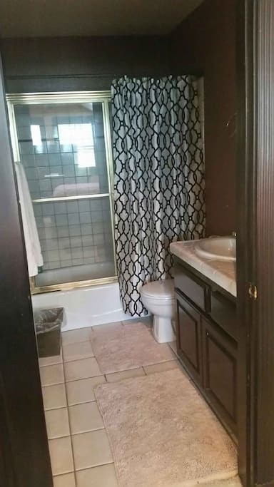 attached Jack and Jill full bath