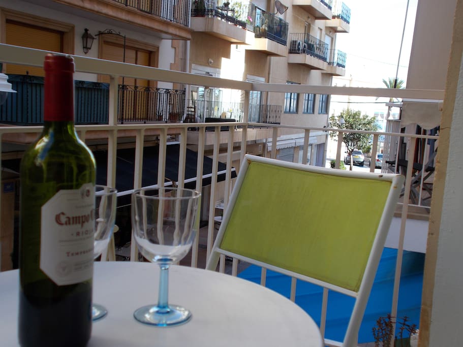 Balcony with sea view
