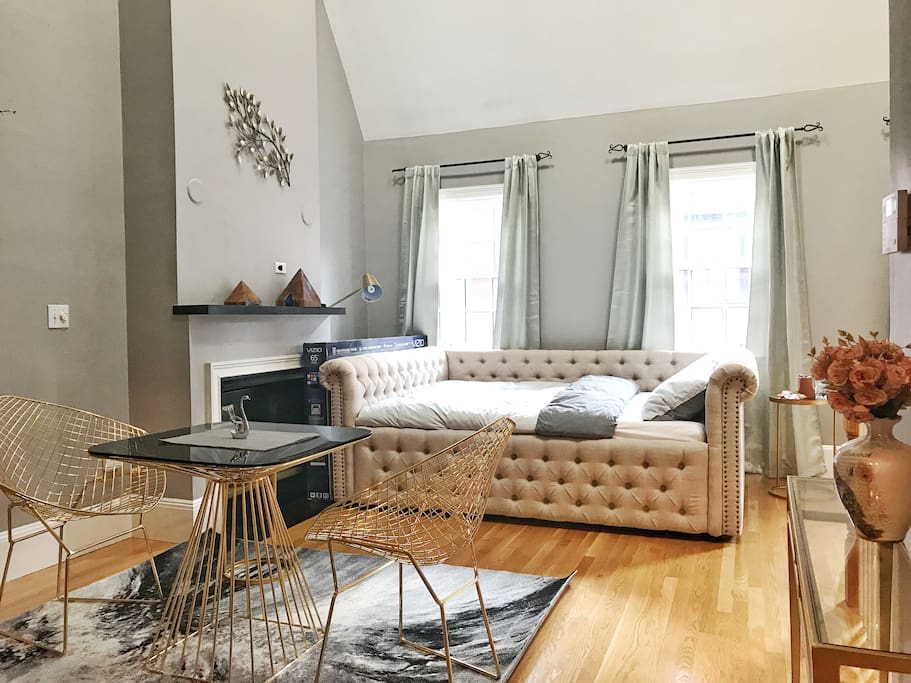 Living Room w/ a Queen Size Daybed