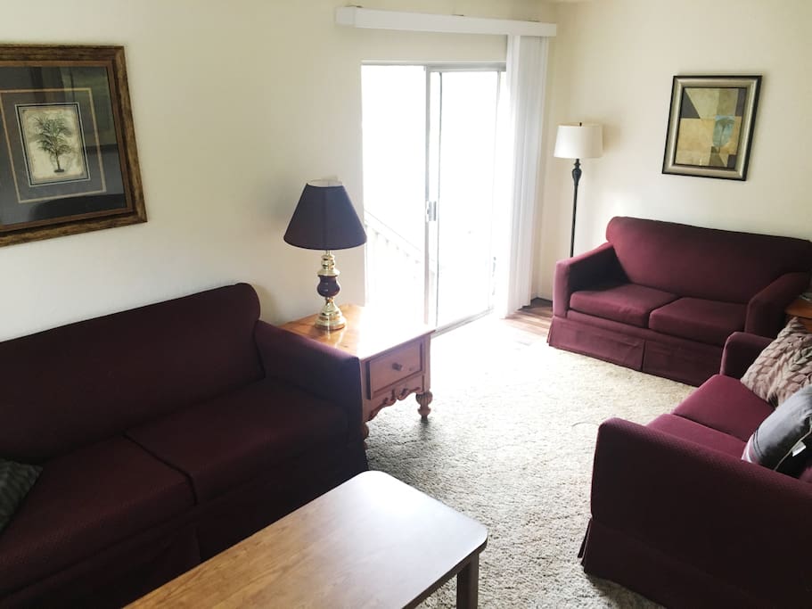 Living room with sofa sleepers.