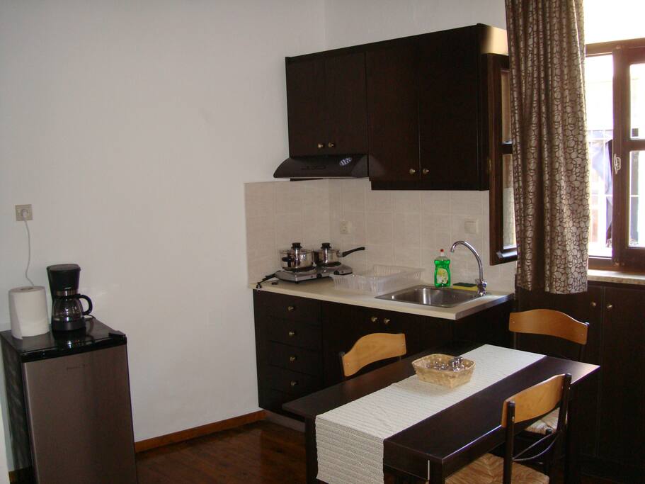 Private kitchen supplied with the necessary in each apartment