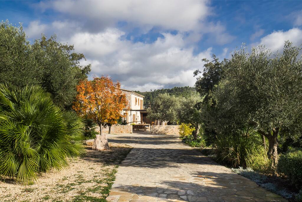Private path to the house