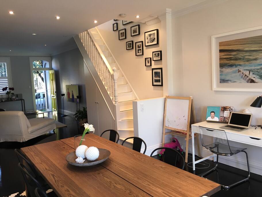 View from dining room to lounge room