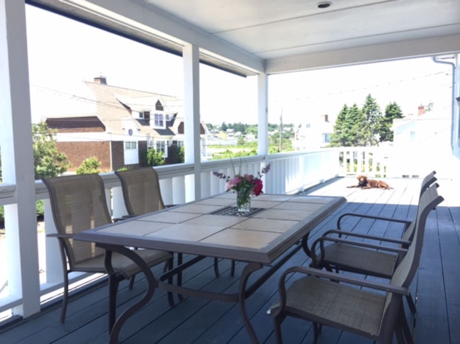 Relax on your deck to the soothing sounds of the ocean.
