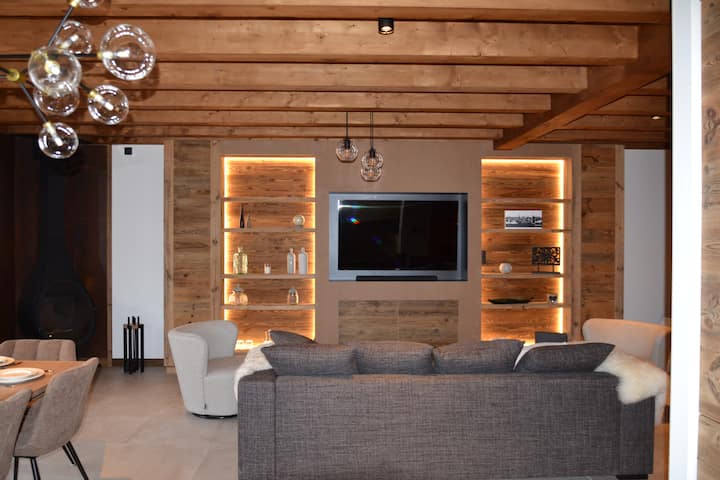 Chalet Neuf Combloux Vue Mont Blanc 10 Personnes - Combloux