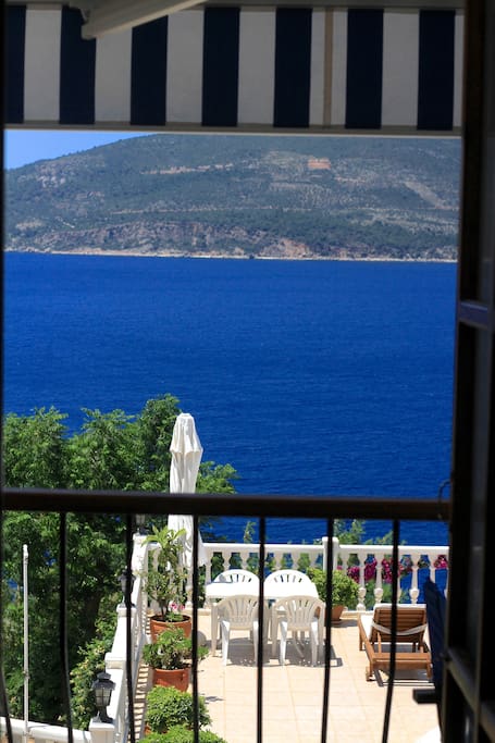 Breakfast, lunch and dinner on the balcony with this view