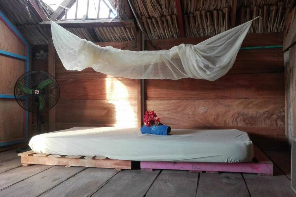 Bed 2 with mosquito net